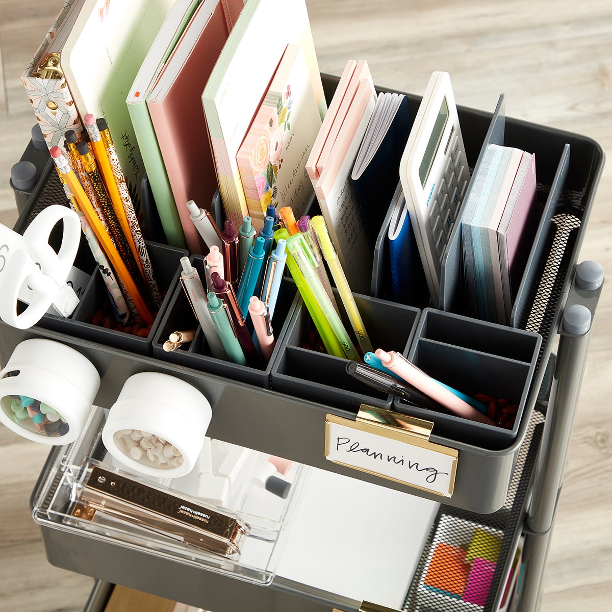 Office Storage Cart Starter Kit The Container Store